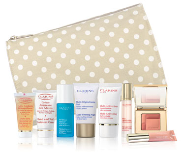 Free CLARINS pampering beauty collection offer